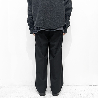 UNUSED [ UW1140 (Wool wide slacks) ] BLACK
