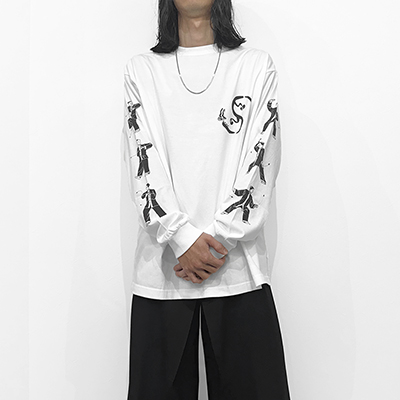 Sasquatchfabrix. [ YURYUKEN L/S T-SHIRT ] WHITE