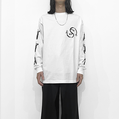 Sasquatchfabrix. [ YURYUKEN L/S T-SHIRT ] WHITE