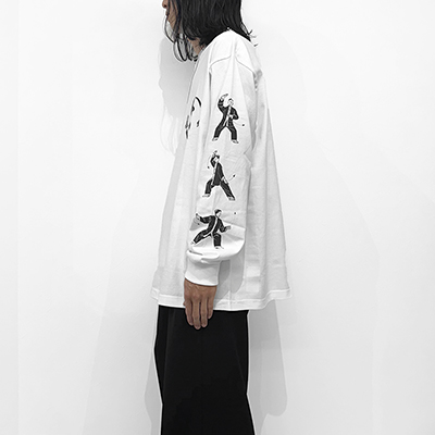 Sasquatchfabrix. [ YURYUKEN L/S T-SHIRT ] WHITE