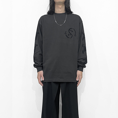 Sasquatchfabrix. [ YURYUKEN L/S T-SHIRT ] CHARCOAL