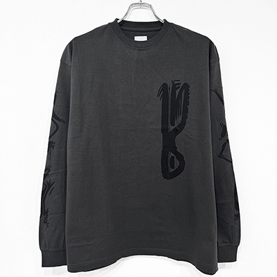 Sasquatchfabrix. [ “EASTEND DRAGON” L/S T-SHIRT ] CHARCOAL