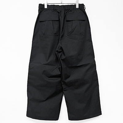 Sasquatchfabrix. [ KNEE CARGO PANTS ] BLACK