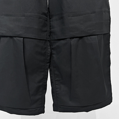 Sasquatchfabrix. [ KNEE CARGO PANTS ] BLACK
