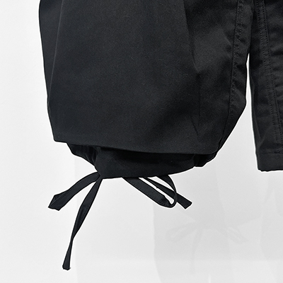 Sasquatchfabrix. [ KNEE CARGO PANTS ] BLACK