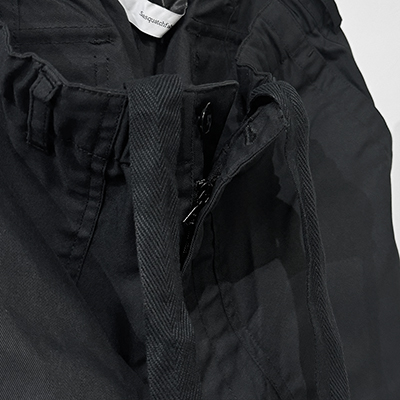 Sasquatchfabrix. [ KNEE CARGO PANTS ] BLACK