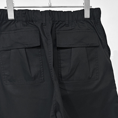 Sasquatchfabrix. [ KNEE CARGO PANTS ] BLACK