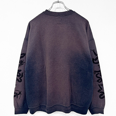 Sasquatchfabrix. [ “EASTEND DRAGON FONT” DESTROY SWEATSHIRT ] NAVY