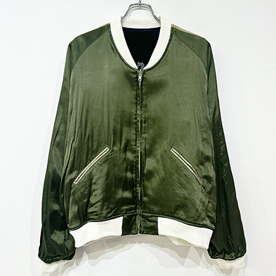 Sasquatchfabrix. [ “EASTEND DRAGON” SOUVENIR JACKET ] NAVY×DARK GREEN