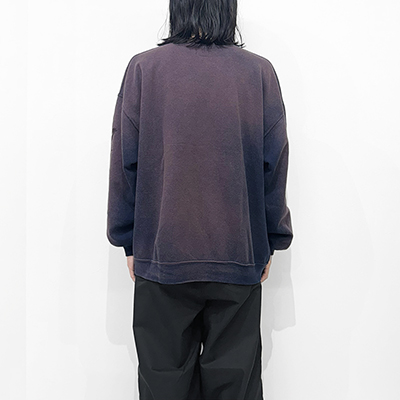 Sasquatchfabrix. [ “EASTEND DRAGON FONT” DESTROY SWEATSHIRT ] NAVY