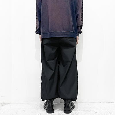 Sasquatchfabrix. [ KNEE CARGO PANTS ] BLACK