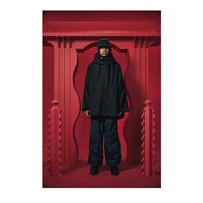 Sasquatchfabrix. [ KNEE CARGO PANTS ] BLACK