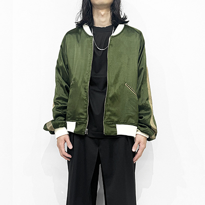 Sasquatchfabrix. [ “EASTEND DRAGON” SOUVENIR JACKET ] NAVY×DARK GREEN