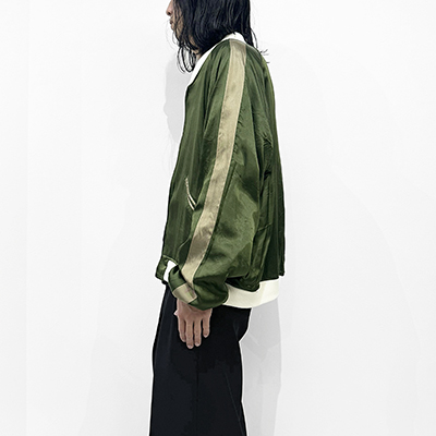 Sasquatchfabrix. [ “EASTEND DRAGON” SOUVENIR JACKET ] NAVY×DARK GREEN