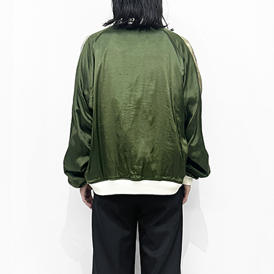 Sasquatchfabrix. [ “EASTEND DRAGON” SOUVENIR JACKET ] NAVY×DARK GREEN