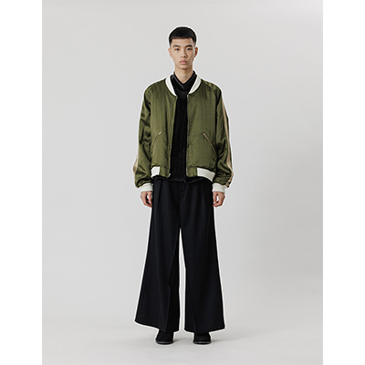 Sasquatchfabrix. [ “EASTEND DRAGON” SOUVENIR JACKET ] NAVY×DARK GREEN