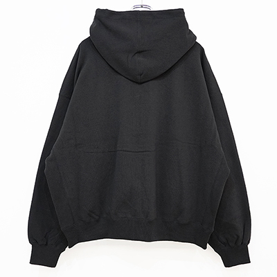 refomed [ "KINCHAKU" ZIPUP HOODIE ] BLACK