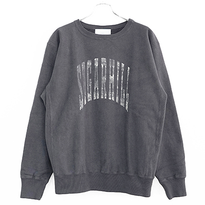 SUGARHILL [ COLLEGE PRINT SWEAT SHIRT ] AGED BLACK