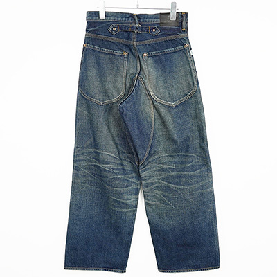 SUGARHILL [ MUSTY FADED DOUBLE KNEE DENIM PANTS ] FADED INDIGO