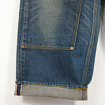 SUGARHILL [ MUSTY FADED DOUBLE KNEE DENIM PANTS ] FADED INDIGO