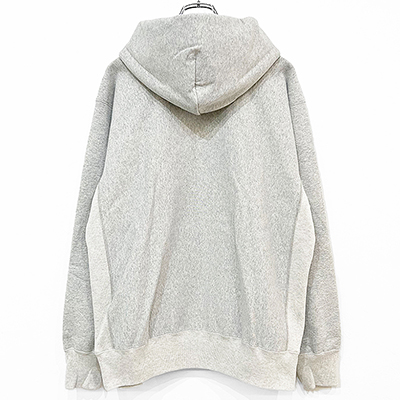 SUGARHILL [ AGED HALF ZIP-UP HOODIE ] AGED GRAY