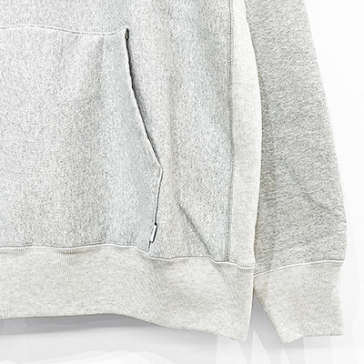 SUGARHILL [ AGED HALF ZIP-UP HOODIE ] AGED GRAY