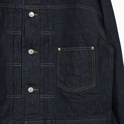 URU [ TRUCKER JACKET TYPE A ] INDIGO