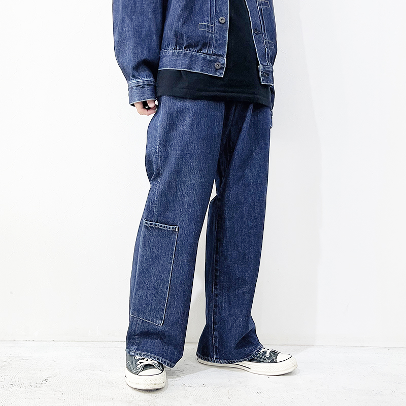 refomed [ RIGHT HANDED DENIM PANTS "SW" ] STONE WASH