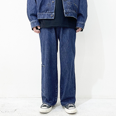 refomed [ RIGHT HANDED DENIM PANTS "SW" ] STONE WASH