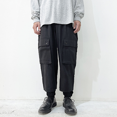 Sasquatchfabrix. [ EASY CARGO PANTS ] BLACK