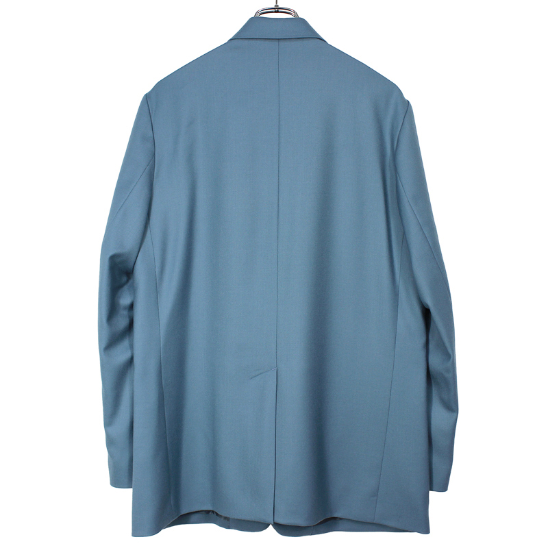 DAIRIKU [ Long Wool Tailored Jacket ] Teal Blue | ロイド・エフ