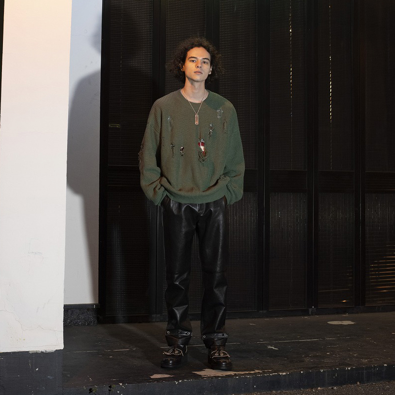 DAIRIKU [ Layered Damage Knit ] | ロイド・エフダブリュー (LLOYD FW)