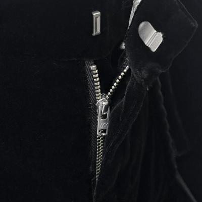 DAIRIKU [ "RIff" Lace-Up Velor Wide Slacks ] Black