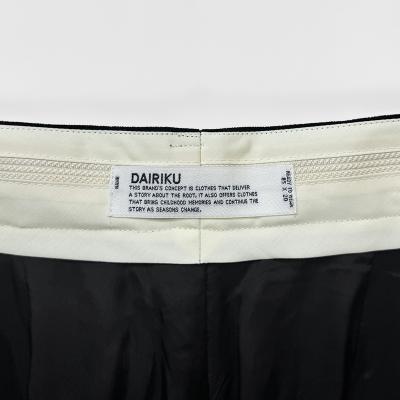 DAIRIKU [ "RIff" Lace-Up Velor Wide Slacks ] Black