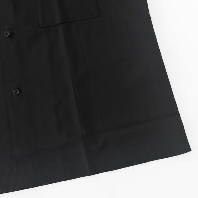 ESSAY [ WOOL OPEN COLLAR SHIRT (SH-1) ] BLACK WOOL