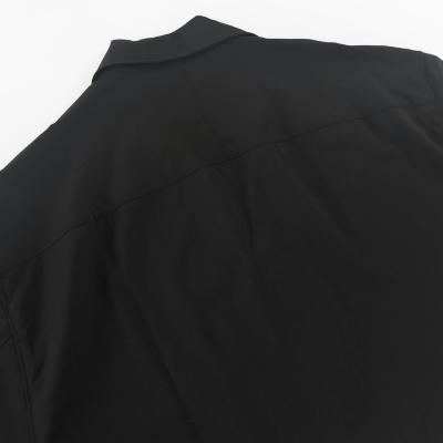 ESSAY [ WOOL OPEN COLLAR SHIRT (SH-1) ] BLACK WOOL