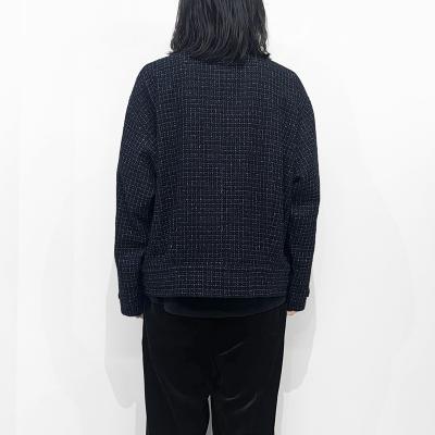 DAIRIKU [ Tweed Motocycle Jacket ] Black Check