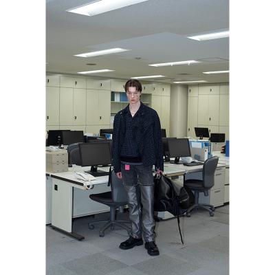 DAIRIKU [ Tweed Motocycle Jacket ] Black Check