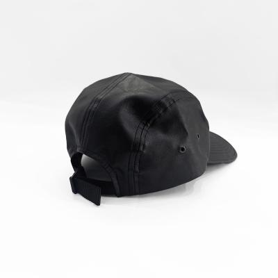 ESSAY [ LONGBRIM JET CAP (A-1) ] BLACK LEATHER