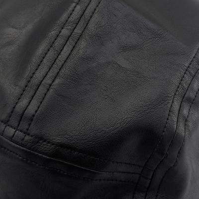 ESSAY [ LONGBRIM JET CAP (A-1) ] BLACK LEATHER