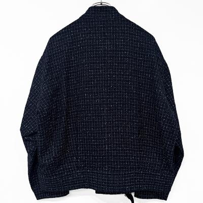DAIRIKU [ Tweed Motocycle Jacket ] Black Check