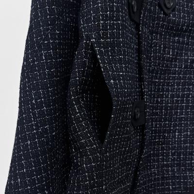 DAIRIKU [ Tweed Motocycle Jacket ] Black Check