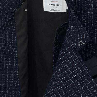DAIRIKU [ Tweed Motocycle Jacket ] Black Check
