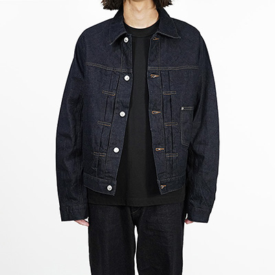 URU [ TRUCKER JACKET TYPE A ] INDIGO