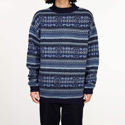 UNUSED [ US2255 (Fair isle crew neck sweater) ]