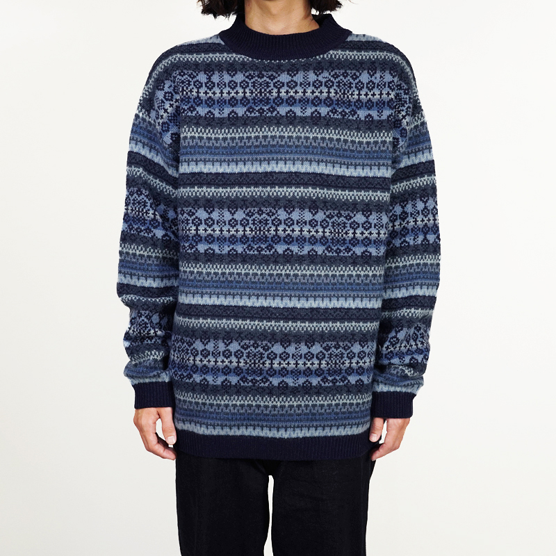 UNUSED [ US2255 (Fair isle crew neck sweater) ]