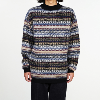 UNUSED [ US2255 (Fair isle crew neck sweater) ]