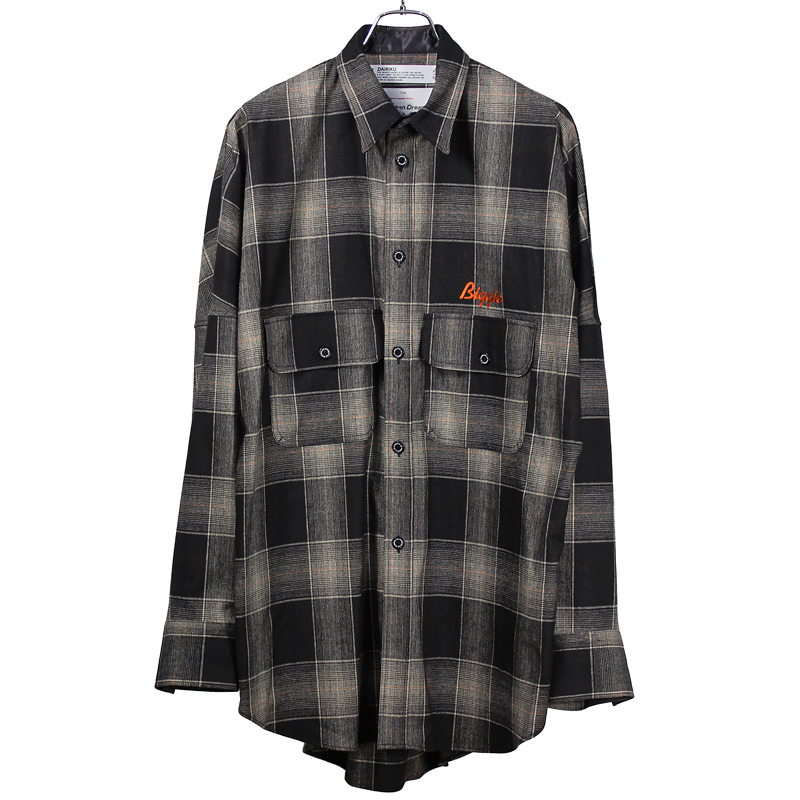 新品低価 DAIRIKU Biggie Wool Shirt 刺繍ウールオーバーシャツの通販 by Sewing洋服｜ラクマ 