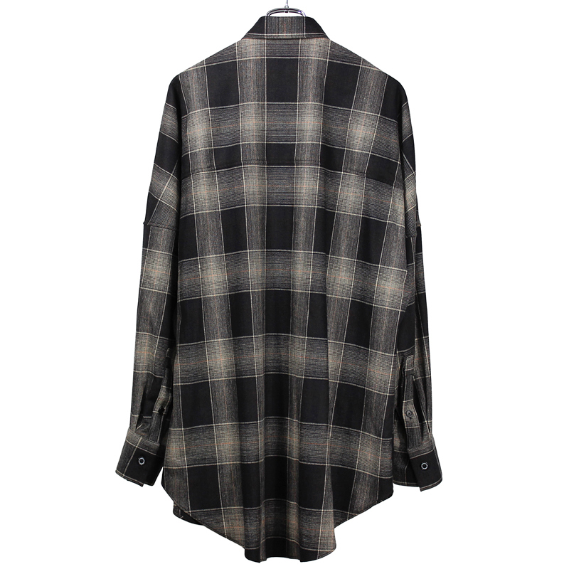 Biggie" Wool Check Shirt 19aw dairiku