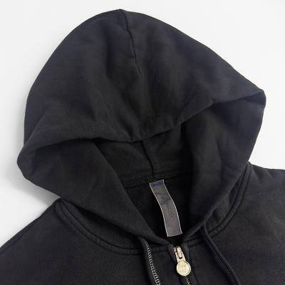 SHINYAKOZUKA [ WASHED ORDINARY OLD STYLE ZIP HOODIE ] WASHED BLACK